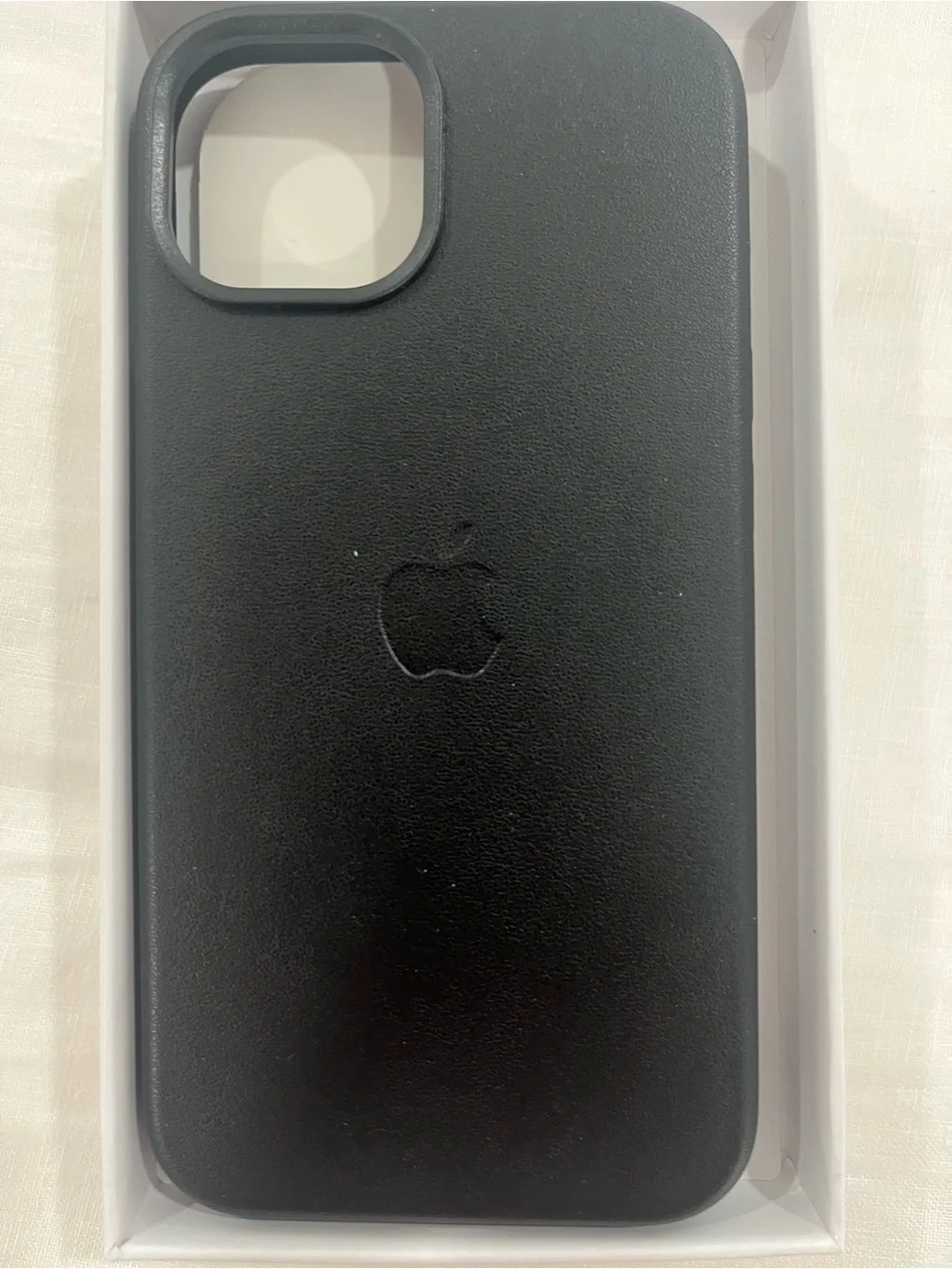 Apple iPhone MagSafe black leather Case -iPhone 13